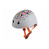 Polisport kinderhelm Triangles. maat: S (53/55 cm), kleur: wit/oranje - AE-trading