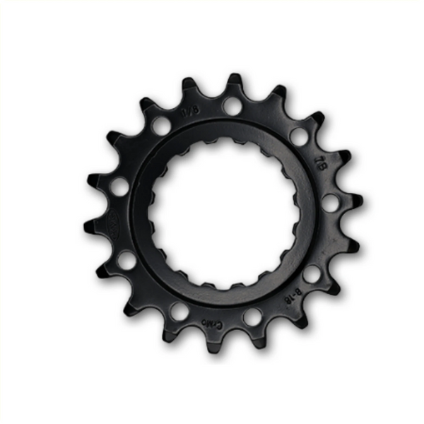 KMC tandwiel F Bosch Front 18T Chromoly Black 1/2x1/8" Extra hard chromoly staal voor langere levensduur. Speciaal ontworpen (10.000 km) tandwiel voor mid-moto E-bikes - AE-trading