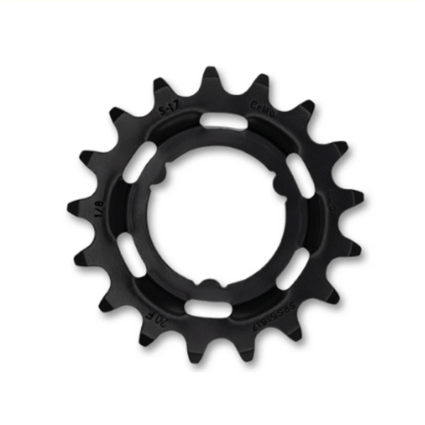 KMC tandwiel R Shimano wide 17T achtertandwiel. Chromoly Black 1/2x1/8" Extra hard chromoly staal voor langere levensduur. voor shimano versnellingsnaven - AE-trading