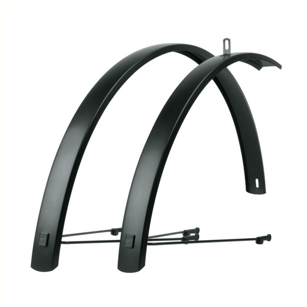 SKS bleumels Edge AL 55mm aluminium spatbord set, zwart - AE-trading
