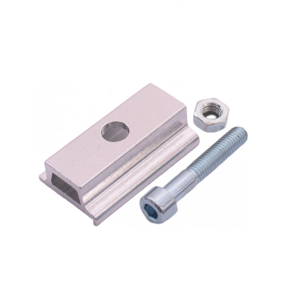 Ursus adapterplaat voor standaards van 30 naar 20mm, incl Bout M8x45 en moer - AE-trading