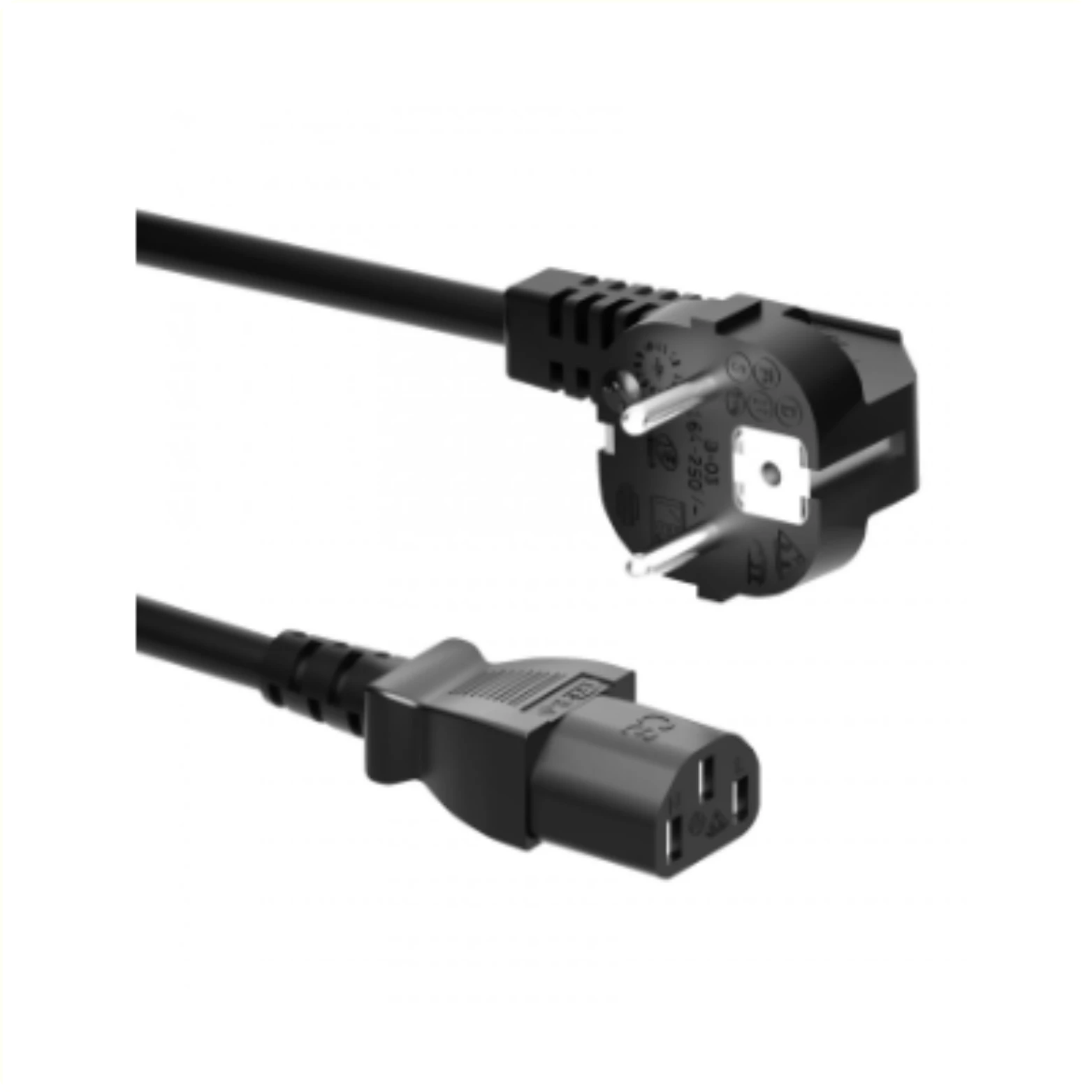 Kabeltype: H05VV-F 3x0.75mm² Max. belasting:250V Aansluiting 1: C13 Aansluiting 2: Schuko male - AE-trading