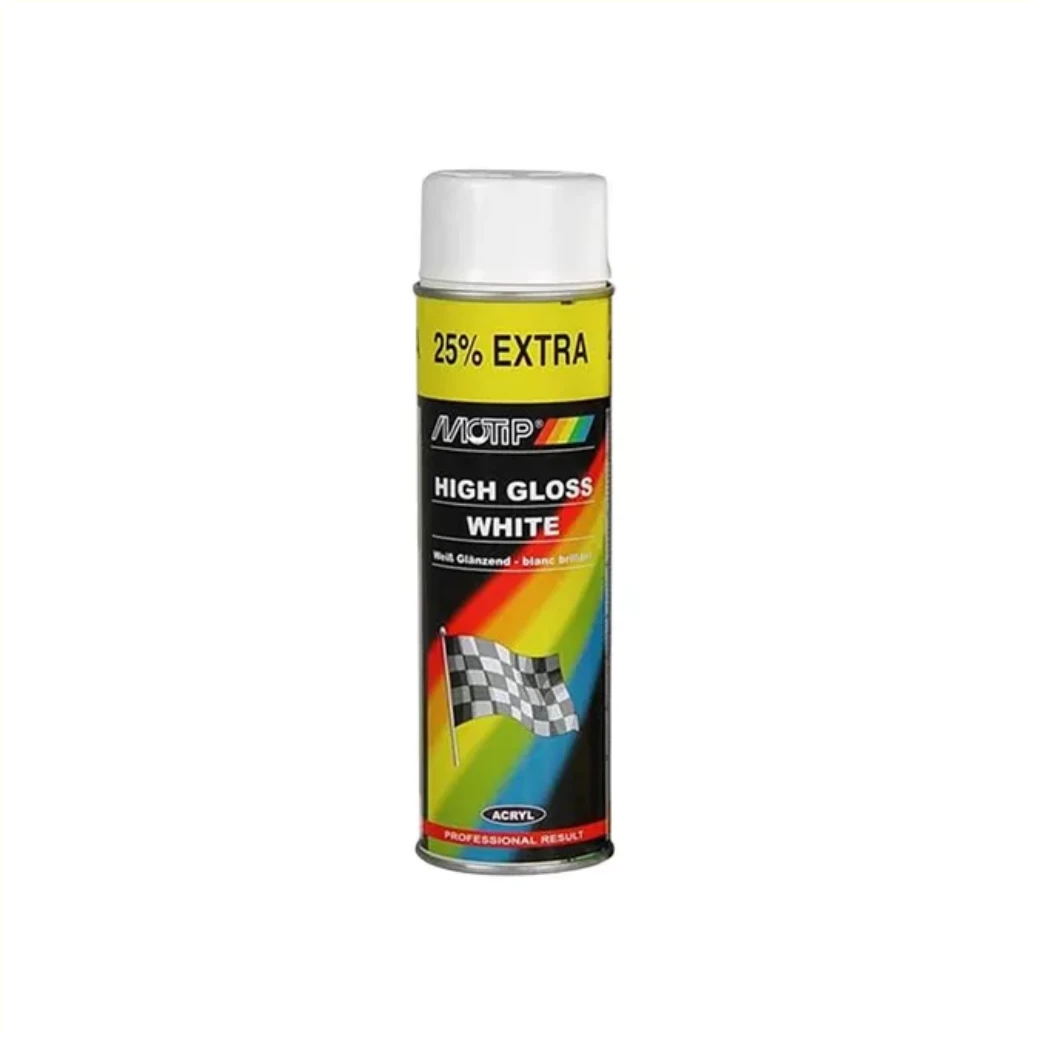 Motip Spuitlak wit hooglans 500ml - AE-trading