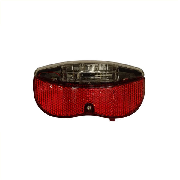 FALKX 2 Tone achterlicht LED. 2 leds, 80mm drager montage, inclusief batterijen (werkplaatsverpakking) afm. 118x45x60mm - AE-trading