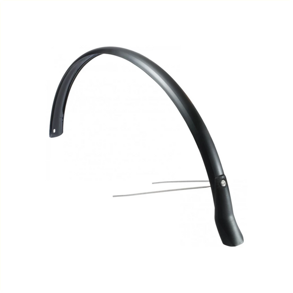 Eurofender Snello achterspatbord 28" 51mm breed, kleur: mat zwart kunststof - AE-trading