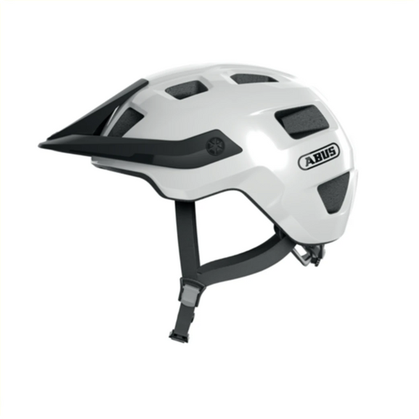 Abus Motrip M (54-58cm). Shiny White. - AE-trading