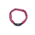 Xolid kettingslot 6x90cm met zelf in te stellen cijfercode. roze - AE-trading