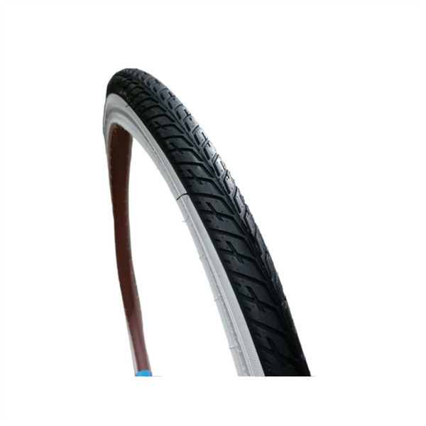 Buitenband: Deli SA-209 Kleur: zwart/wit met reflectie Maat: 28x1.75, ETRTO 47-622 - AE-trading