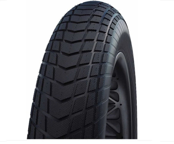 Buitenband: Schwalbe Super Moto Fatbike. Kleur: Zwart met reflectie Maat: 20x4.00, ETRTO 100-406 - AE-trading