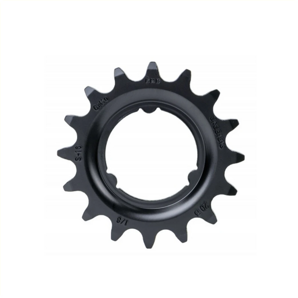 KMC tandwiel 16T Shimano, voor shimano versnellingsnaven. 1/2x1/8. gehard chromly staal, zwart - AE-trading