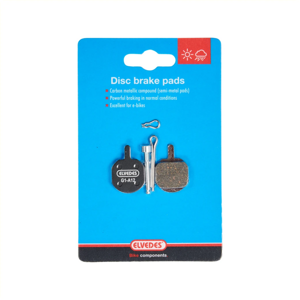 ELvedes 1 Paar Metal Carbon Schijfremblokjes voor Hayes Sole, MX-2, MX-3, MX-4, GX-2 / Promax DSK810 - AE-trading