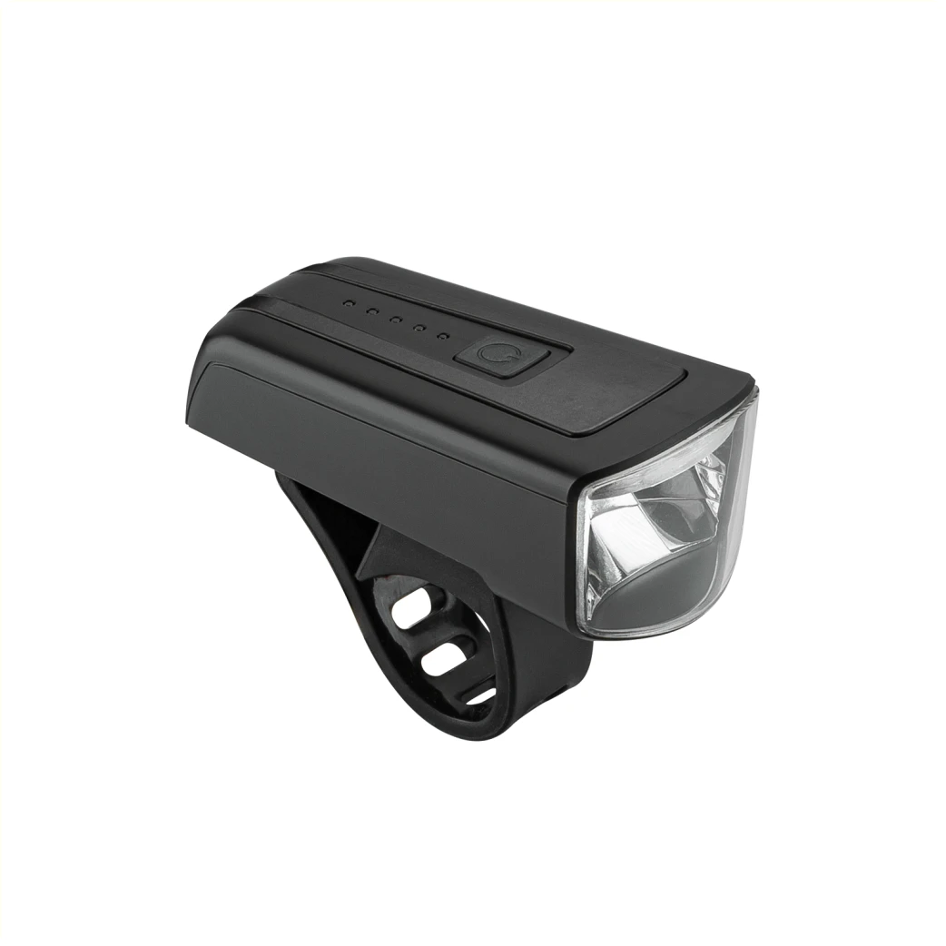 Axa DWN 70 - Krachtige 70 lux LED-fietsverlichting met USB-oplaadfunctie en rubberen bandbevestiging (hangverpakking) AE-trading