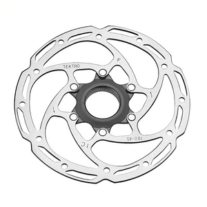 Tektro TR180-52 schijfrem rotor 180x1.85mm zilver, inclusief bevestigingsboutjes AE-trading