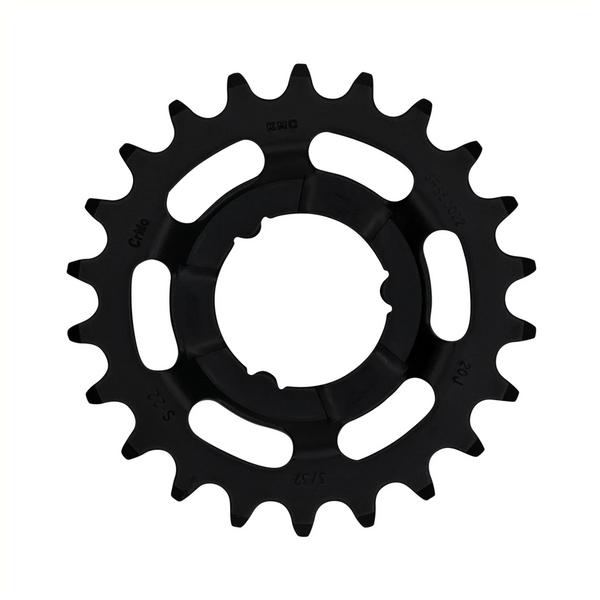KMC tandwiel 22T Shimano, voor shimano versnellingsnaven. 1/2x3/32. gehard chromly staal, zwart - AE-trading