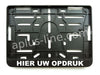 Kentekenplaathouders Belgie Bedrukt Motor (Minimale Afname 100 Stuks) - AE-trading
