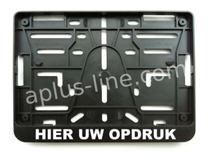 Kentekenplaathouders Belgie Bedrukt Motor (Minimale Afname 100 Stuks) - AE-trading