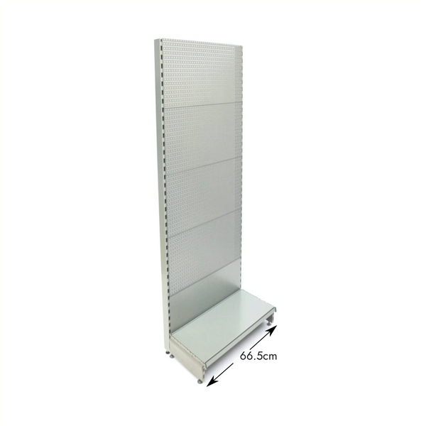 Stellingwand 66.5cm breed (aanbouw) 240x8x3 cm, voetdiepte 37/16cm leverbaar in RAL 9001 (wit) Ral 7012 (donker grijs) RAL 9006 (zilver) Leverbaar binnen ons eigen vervoer gebied. Voor verzenden buiten ons eigen vervoer gebied neem contact op met uw ve... - AE-trading
