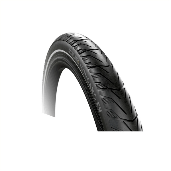 Buitenband: Scalato Mondano (anti-lek) Kleur: zwart met reflectie Maat: 28x2.15 ETRTO 55-622 - AE-trading