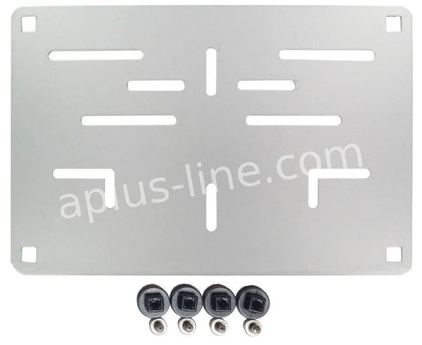 Kentekenplaathouder Motor (Be) Aluminium 16x21 Cm Onbedrukt - AE-trading