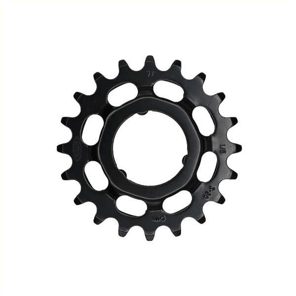 KMC tandwiel 21T Shimano, voor shimano versnellingsnaven. 1/2x1/8. gehard chromly staal, zwart - AE-trading