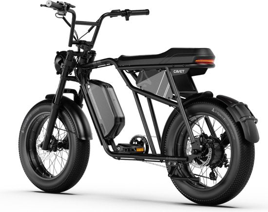 A-Spadz CAVET Air Fatbike - 20 Inch - 250W Motor - 7 Versnellingen - 100 km Actieradius - Hydraulische Schijfremmen - Zwart - AE-trading