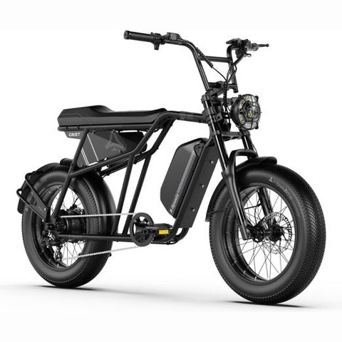A-Spadz CAVET Air Fatbike - 20 Inch - 250W Motor - 7 Versnellingen - 100 km Actieradius - Hydraulische Schijfremmen - Zwart