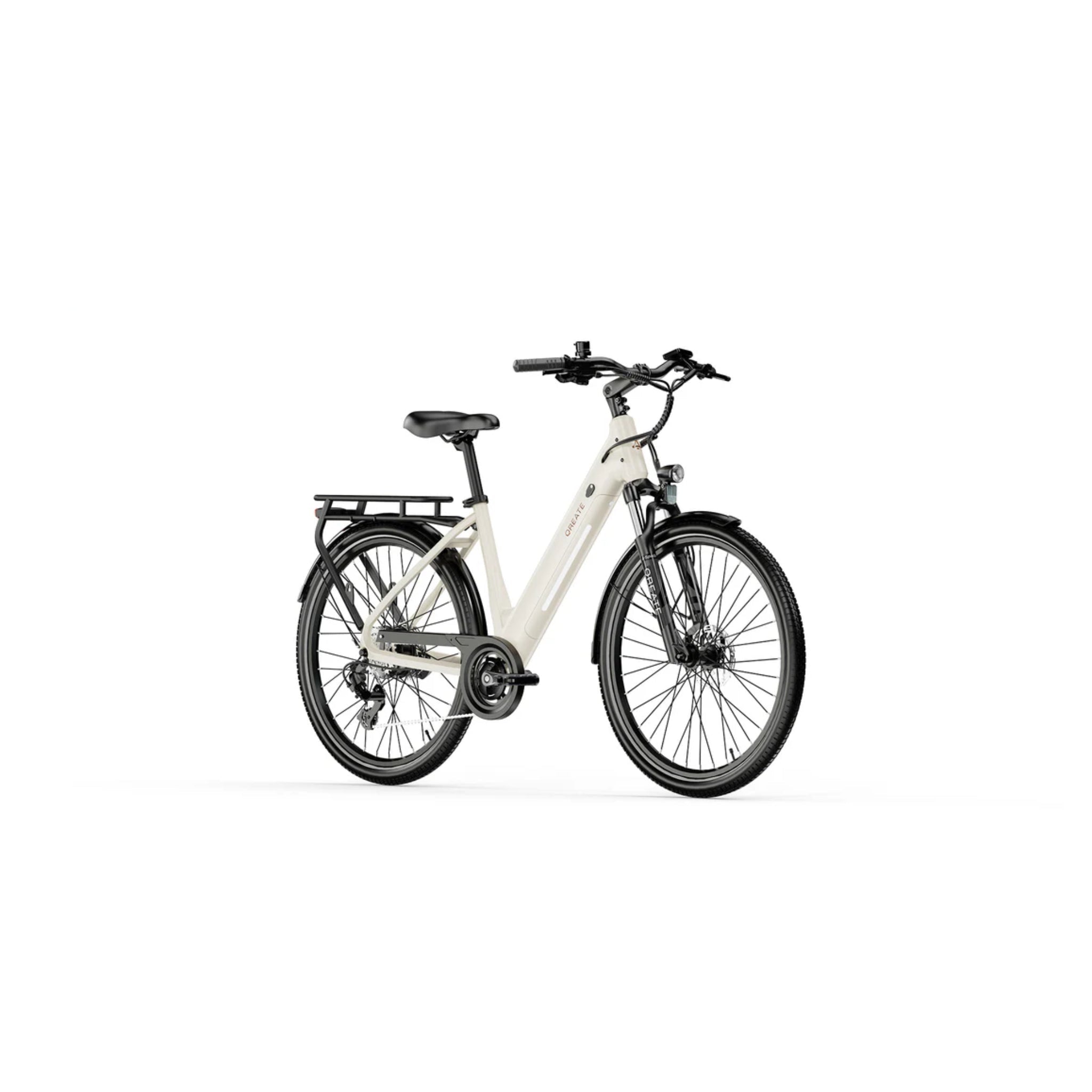 A-Spadz City Air - Elektrische Stadsfiets - Gravel Grijs - 27.5 inch - Accu 486Wh (36V, 13.5Ah) - 250W (35Nm) Ananda Motor - Shimano 7 Versnellingen - Hydraulische Remmen - AE-trading
