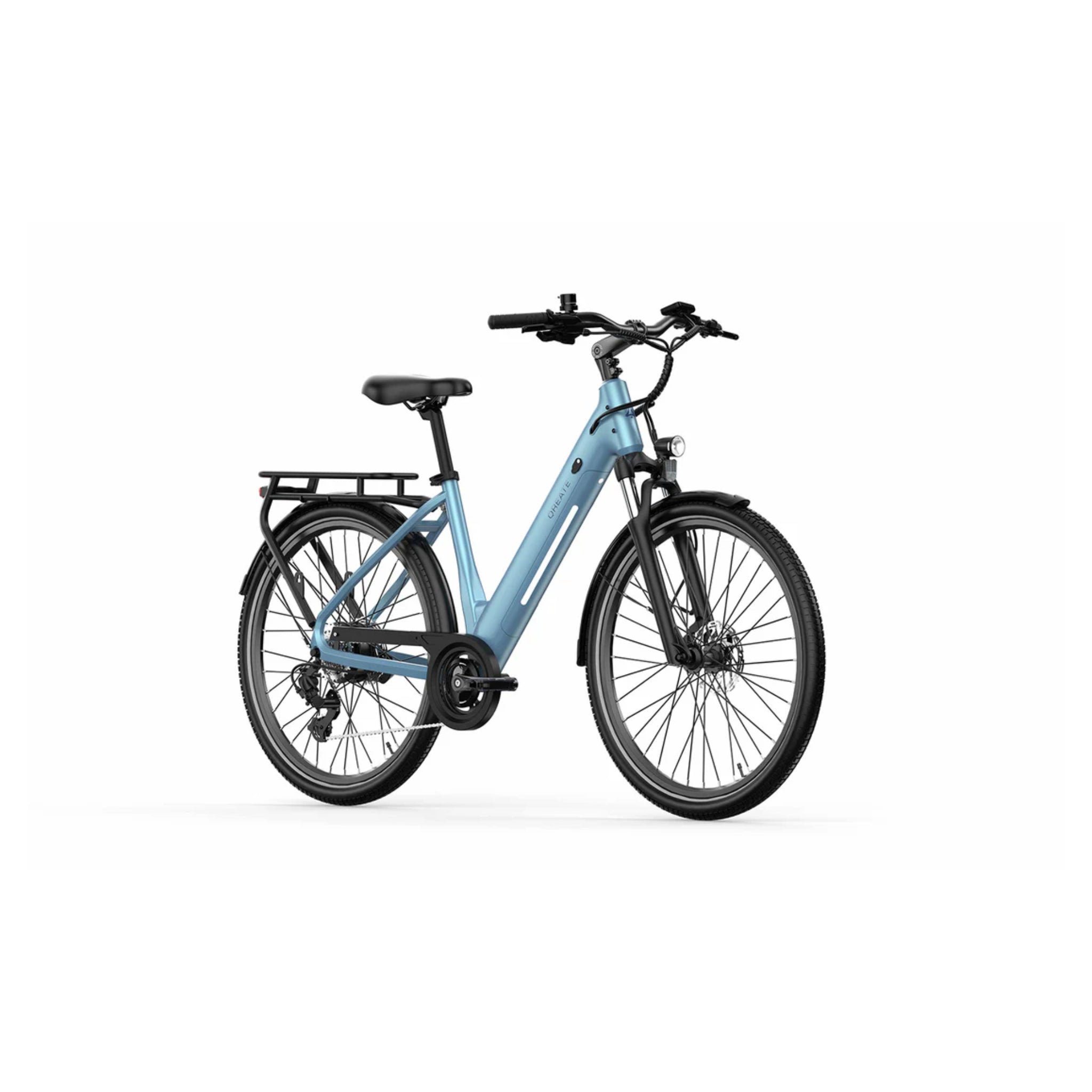 A-Spadz City Air - Elektrische Stadsfiets - Surf Blauw - 27.5 inch - Accu 486Wh (36V, 13.5Ah) - 250W (35Nm) Ananda Motor - Shimano 7 Versnellingen - Hydraulische Remmen - AE-trading