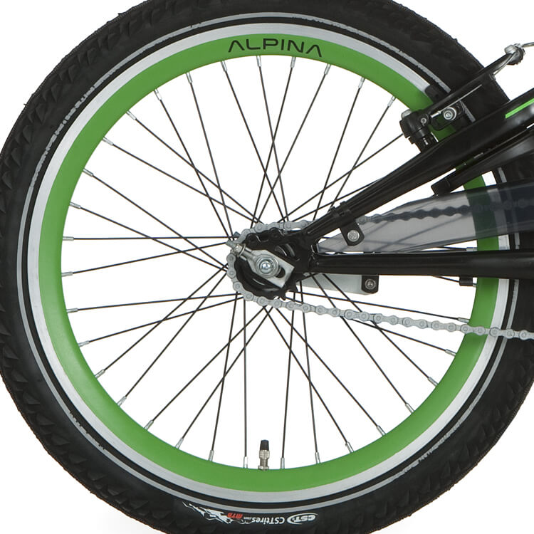Alpina achterwiel 20 remnaaf J19DB groen zwarte spk - AE-trading