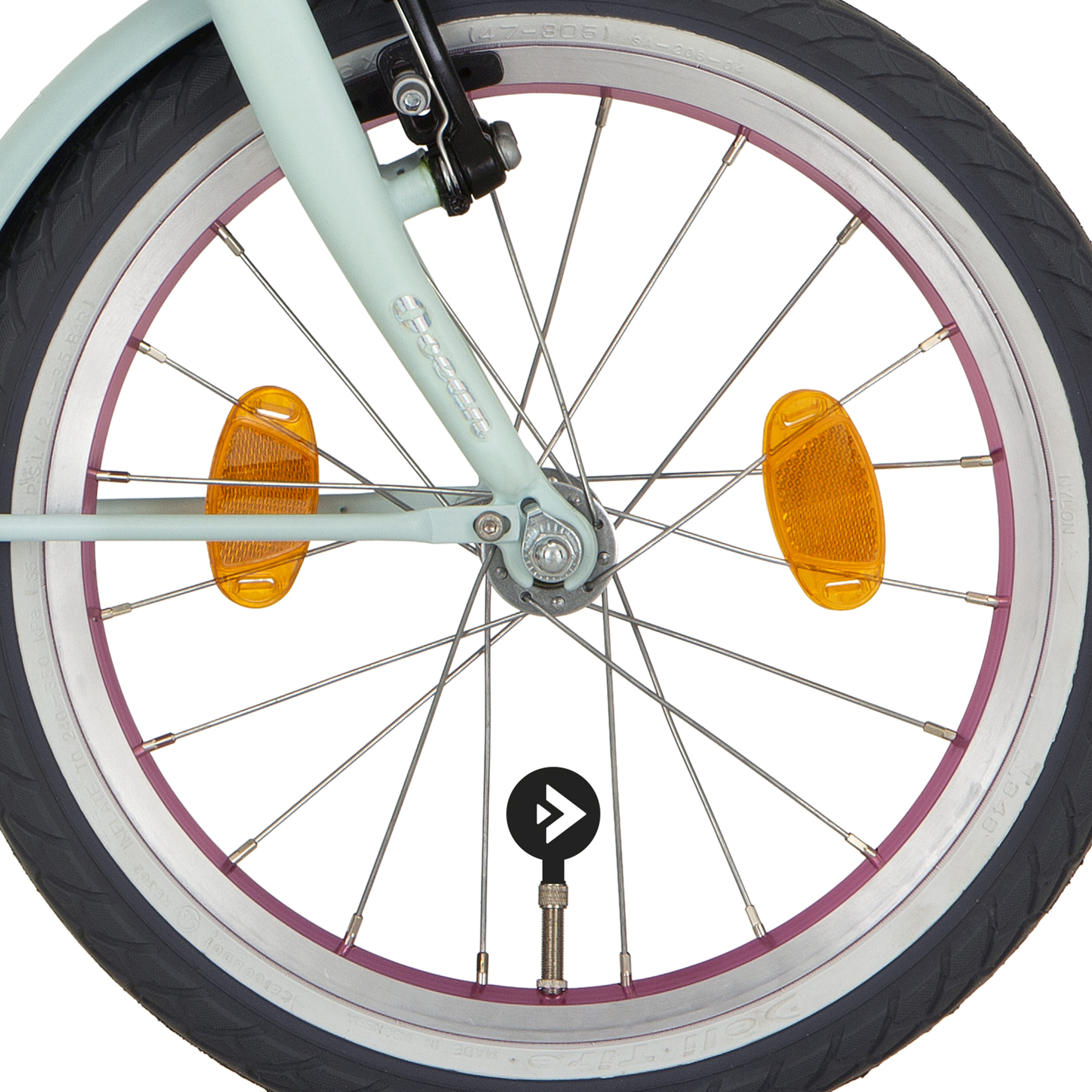 Alpina voorwiel 16 HLQ-10A-1 anoid pink zink spk - AE-trading