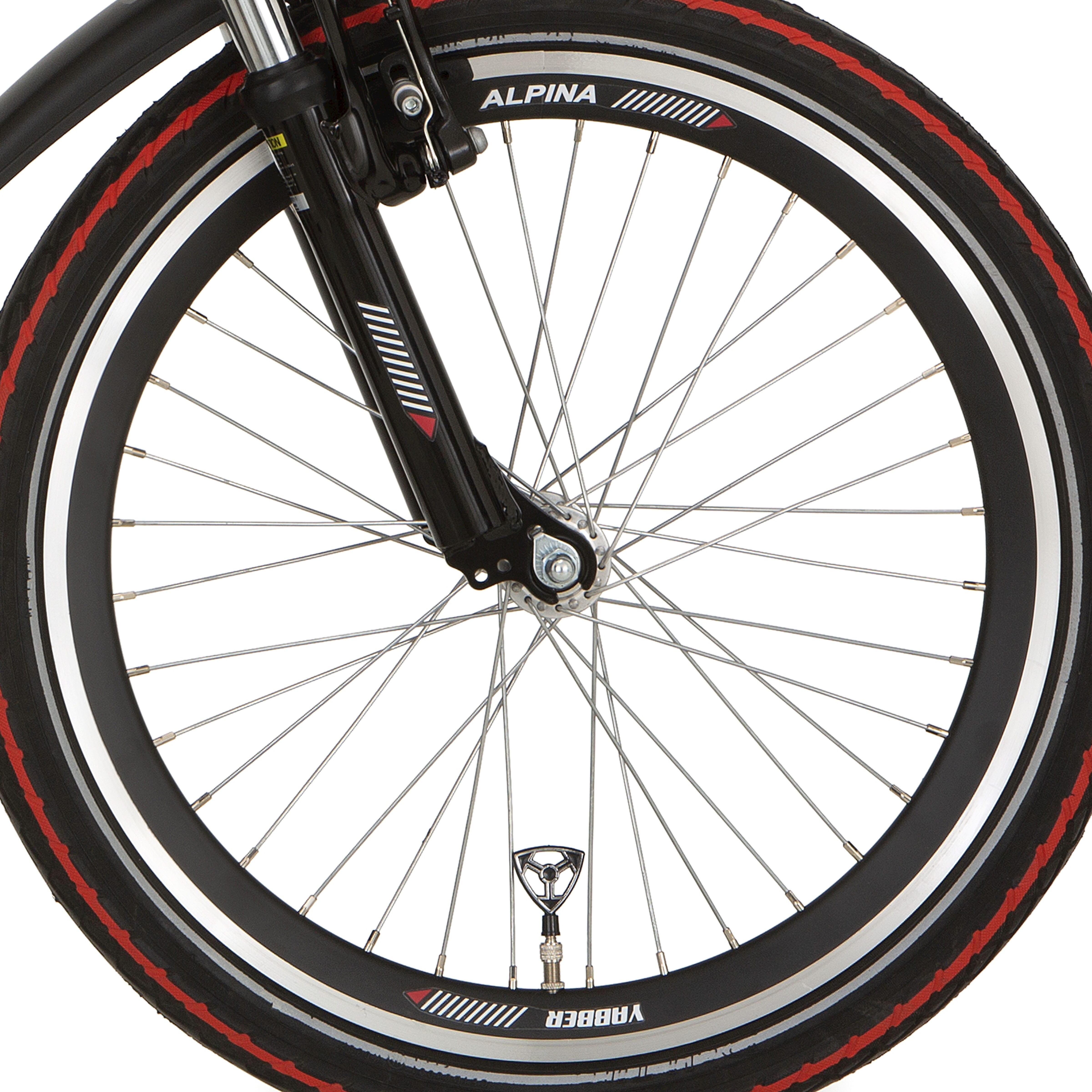 Alpina voorwiel 22 HLQC Yabber zwart zink spk - AE-trading