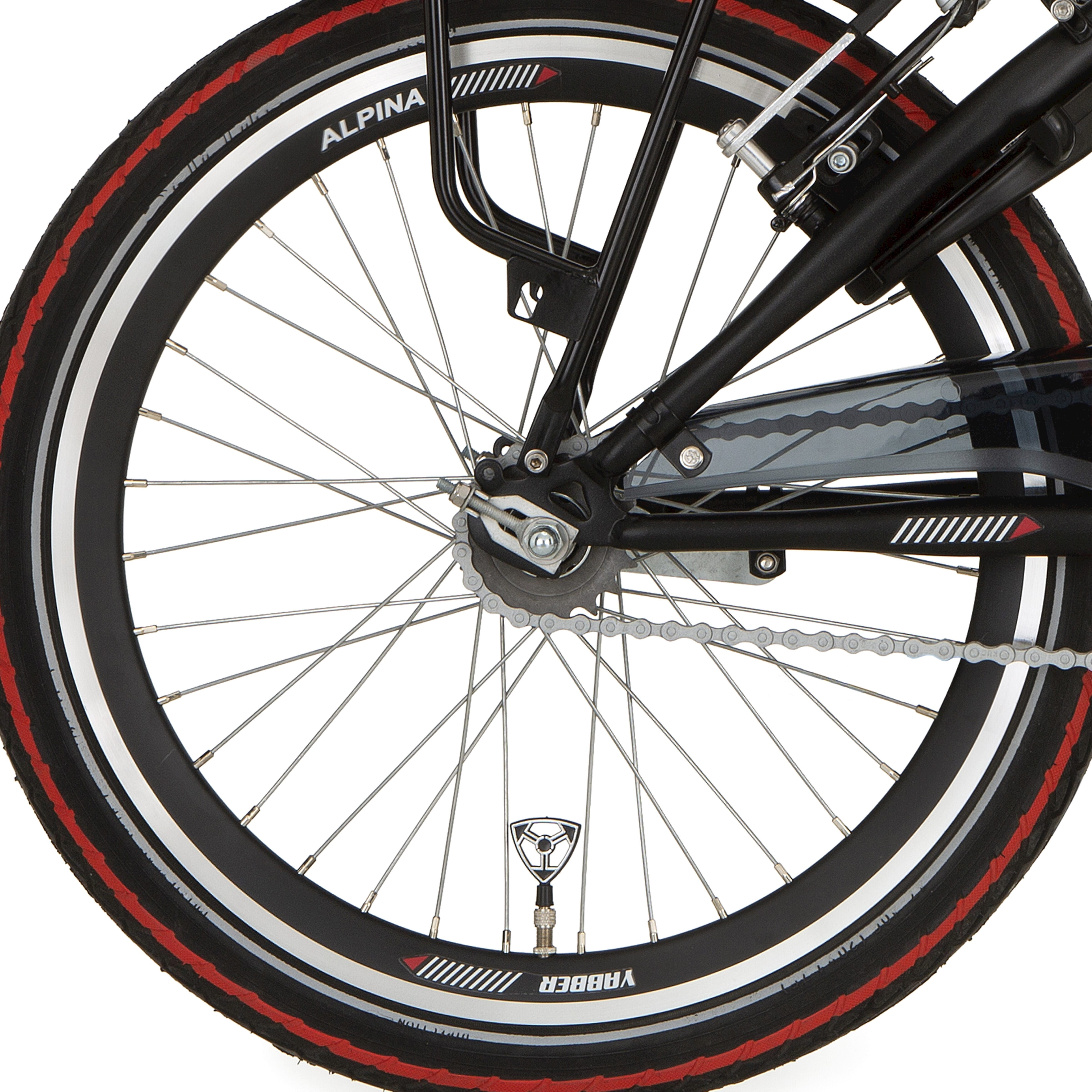 Alpina achterwiel 22 HLQC Yabber zwart zink spk - AE-trading