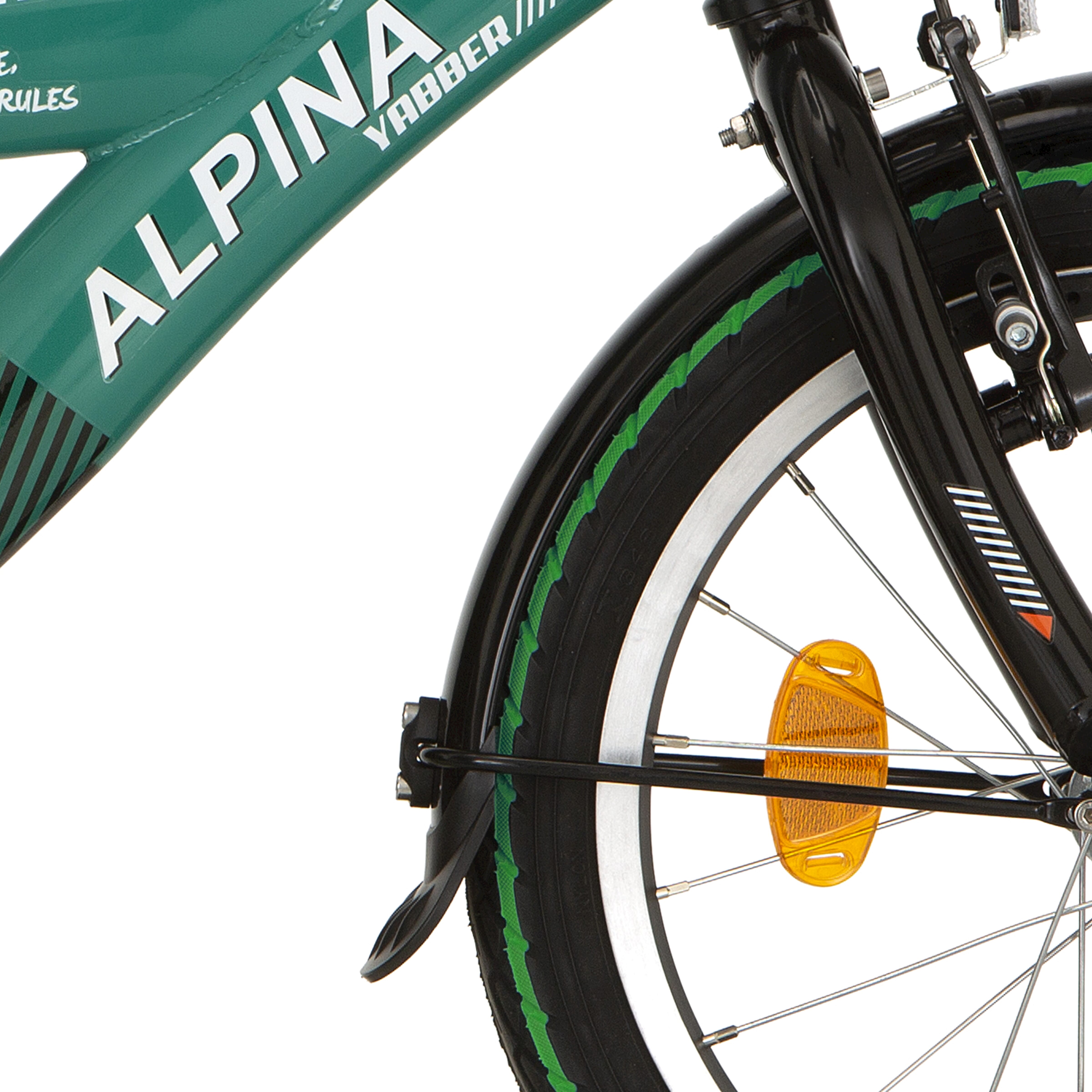 Alpina spatbord set + stang 16 Yabber black matt - AE-trading