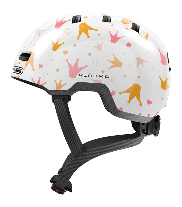 Abus helm Skurb Kid white crowns M 50-55cm - AE-trading