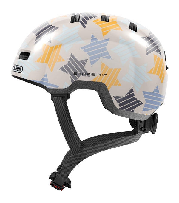 Abus helm Skurb Kid grey stars M 50-55cm - AE-trading