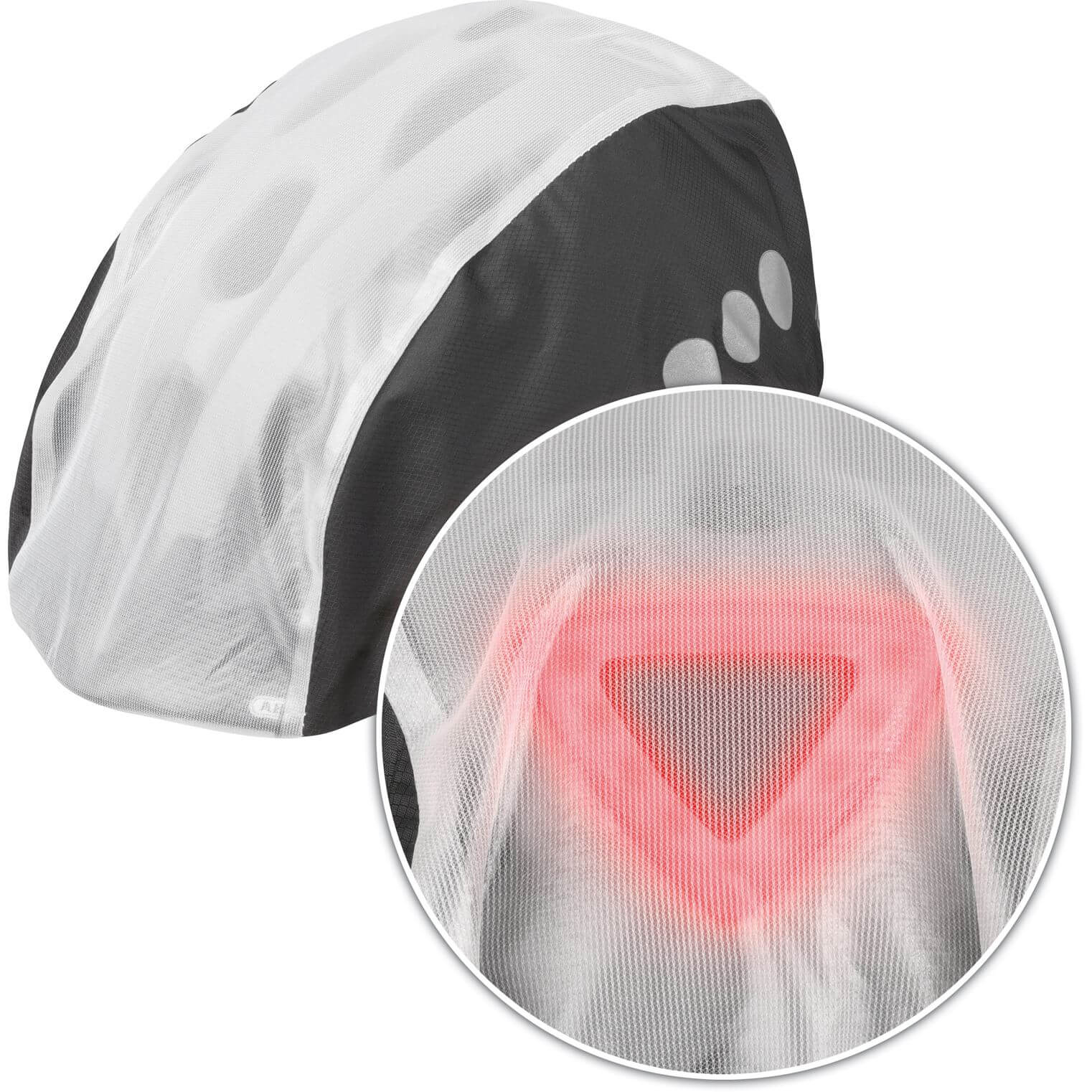 Abus regenhoes helm transparant/zwart toplight - AE-trading