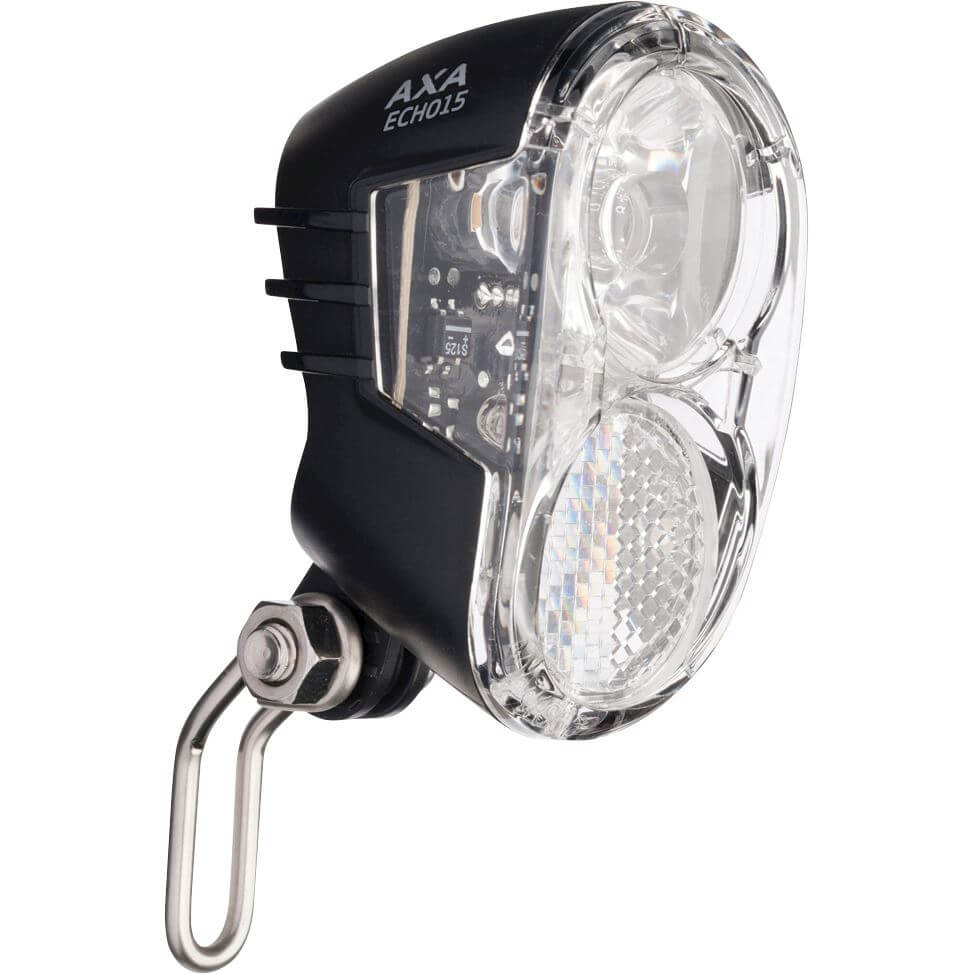 Axa koplamp Echo switch aan/uit dynamo 15 lux zwart - AE-trading