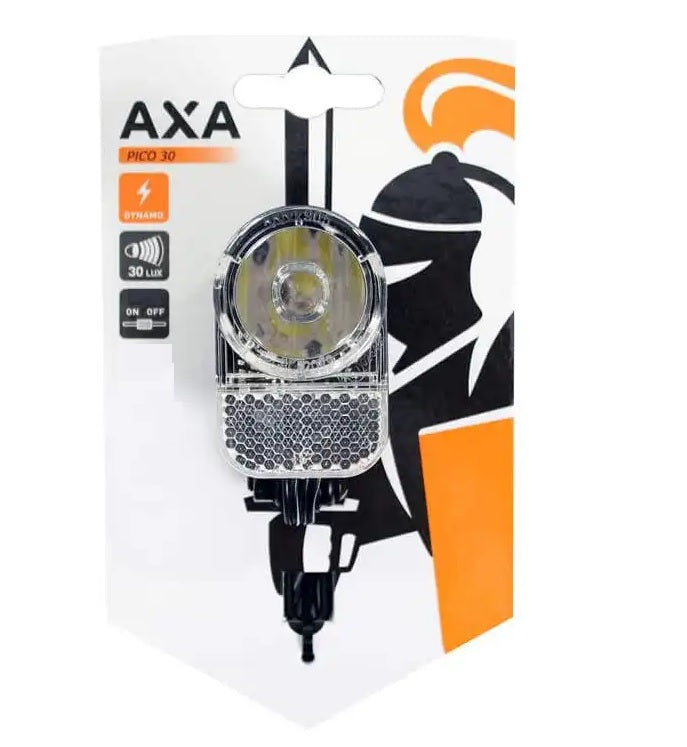 Axa koplamp Pico switch aan/uit dynamo 30 lux zwart - AE-trading