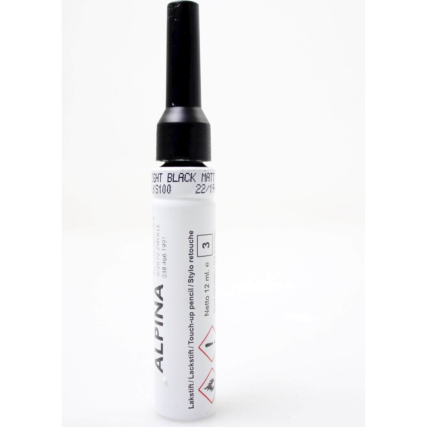 Alpina lakstift Night Black YS768 Matt - AE-trading