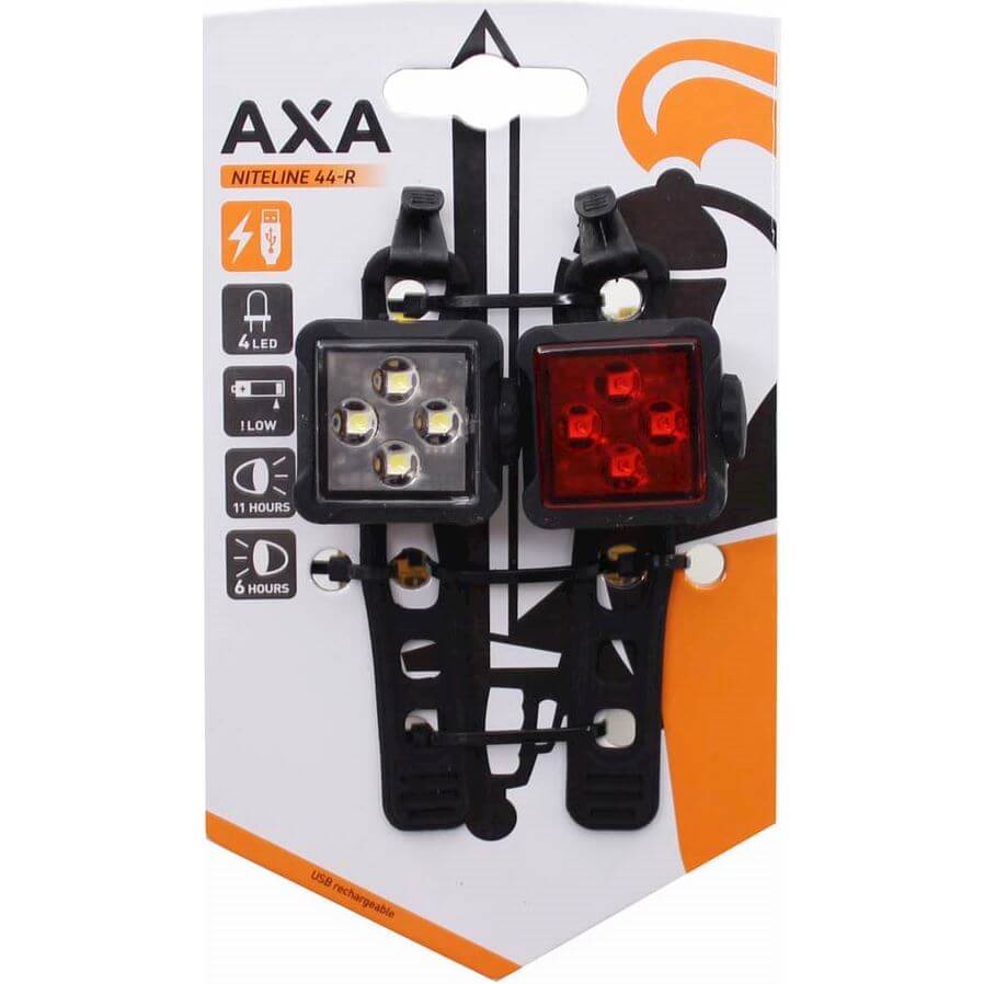 Axa verlichting set Niteline 44R usb - AE-trading