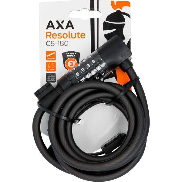 Axa kabelslot code Resolute C8/180 - AE-trading