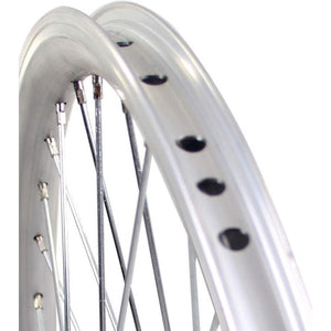 Roland achterwiel 24 x 1.75 remnaaf Alu V-profil zilver - AE-trading