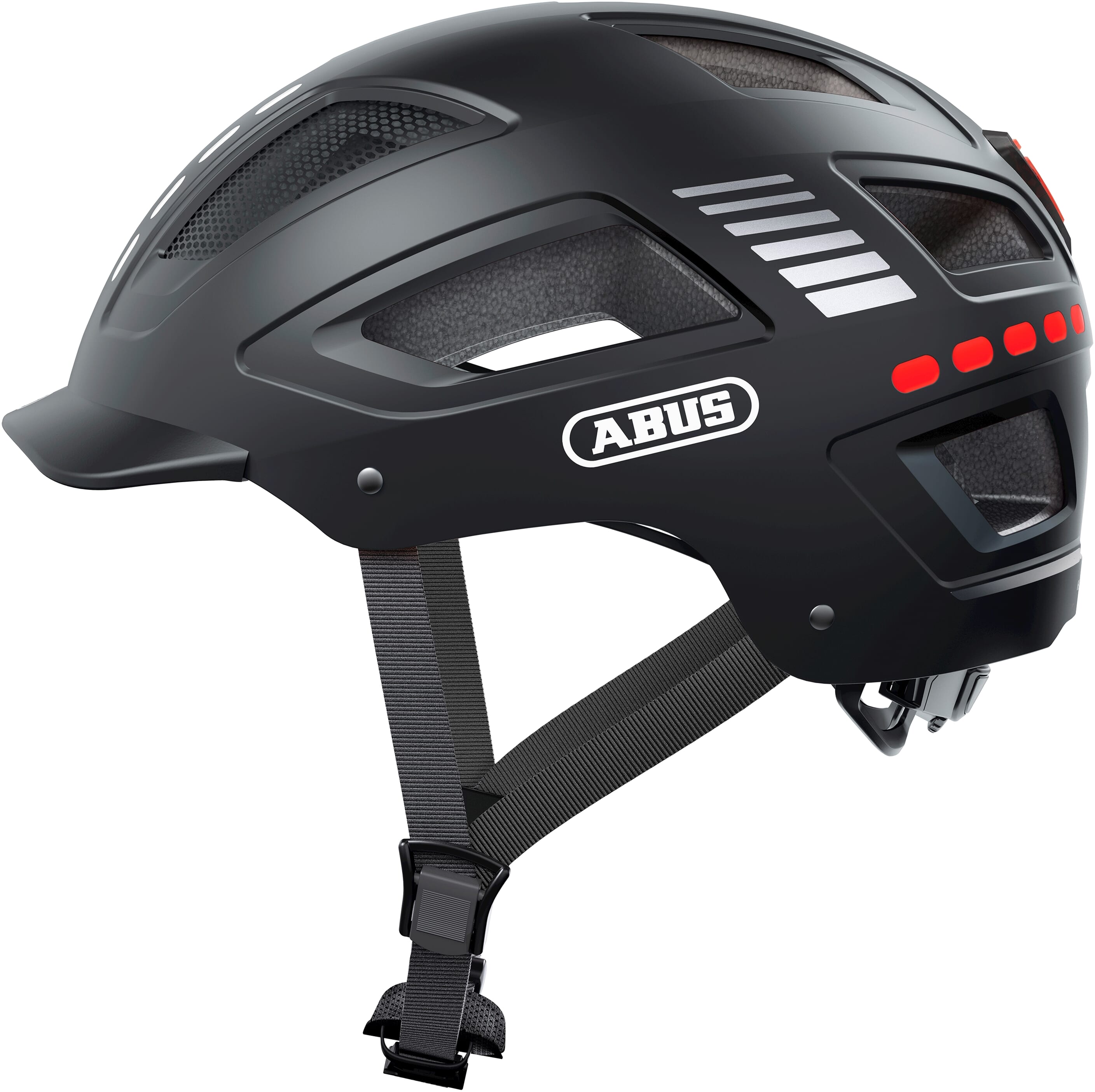 Abus helm Hyban 2.0 LED signal black XL 58-63cm - AE-trading