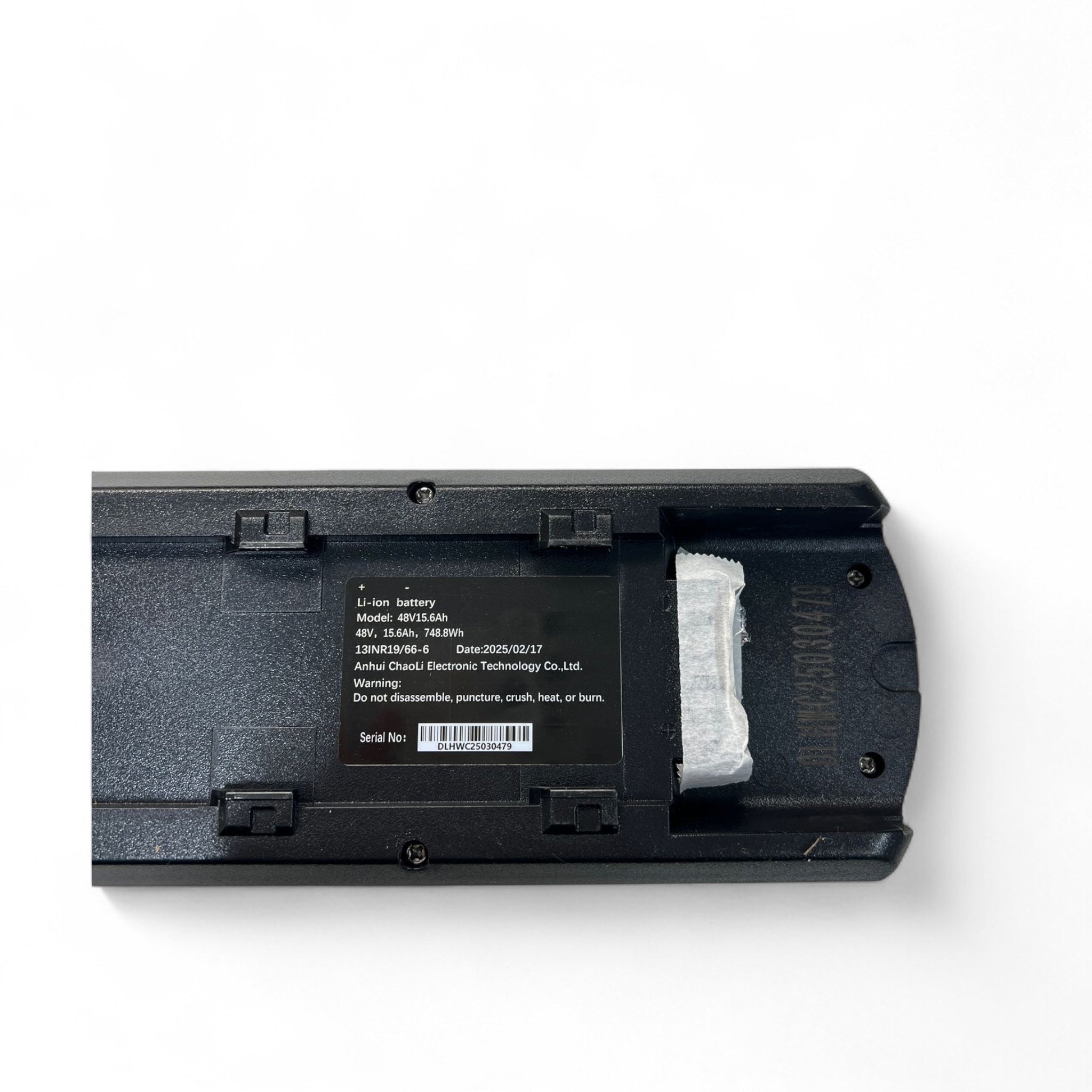 Accu A-Spadz fatbike – Geschikt voor A-Spadz modellen – 4-pins – Origineel – 48V/15.6Ah – 748.8Wh - AE-trading