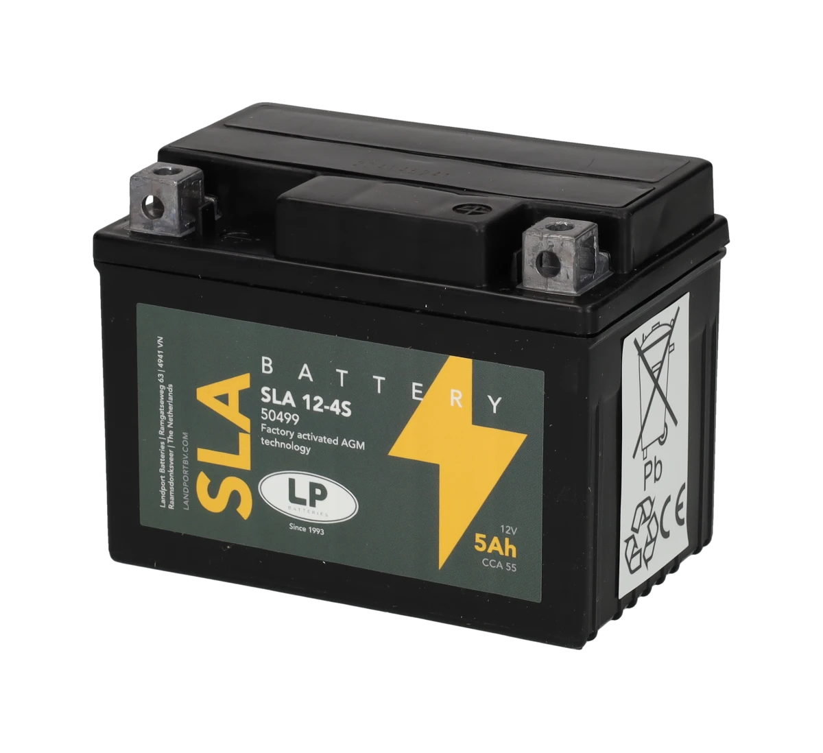 Accu Landport Sla 12 V/5 Ah / Sla 12 4 S - AE-trading