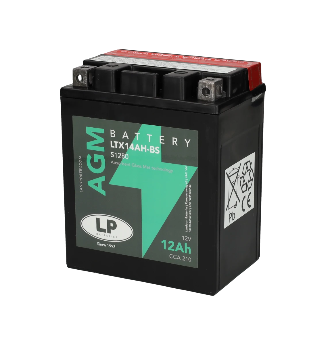 Accu Landport Ytx14 Ah Bs / Ltx14 Ah Bs - AE-trading