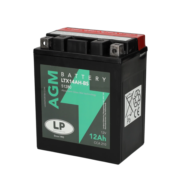 Accu Landport Ytx14 Ah Bs / Ltx14 Ah Bs - AE-trading