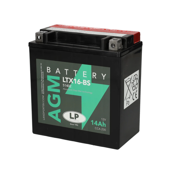 Accu Landport Ytx16 Bs / Ltx16 Bs - AE-trading