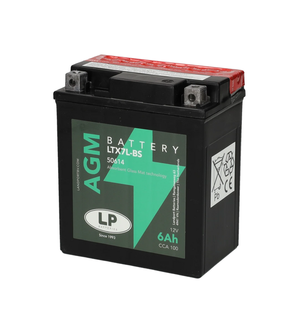 Accu Landport Ytx7 L Bs / Ltx7 L Bs - AE-trading