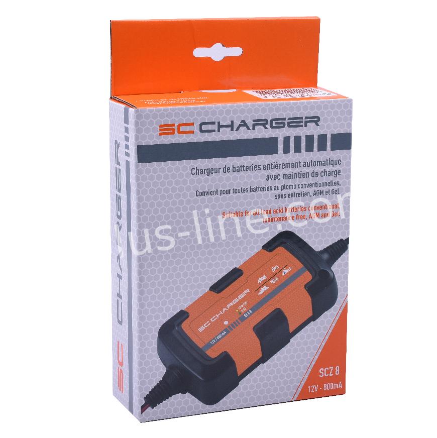 Acculader Scz8 Charger 6/12 V 800m A - AE-trading